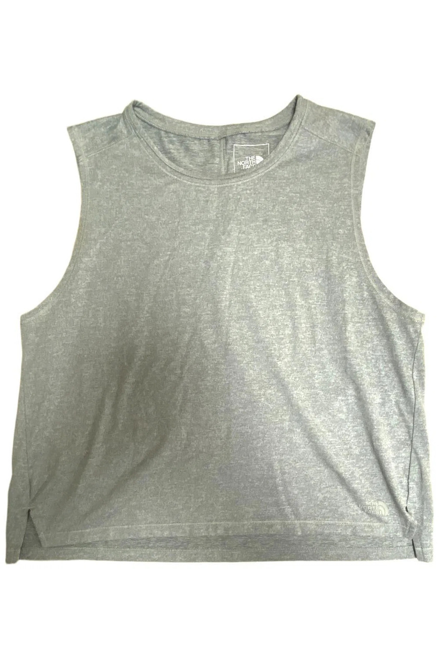 The North Face Women's Active Muscle Crop Tank Top Light Gray - Regular